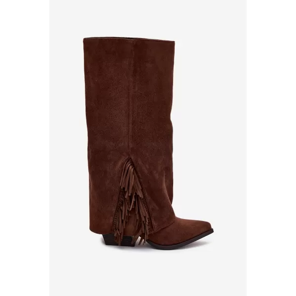  Dámské kozačky BOTO ZALIA 38567 BROWN 