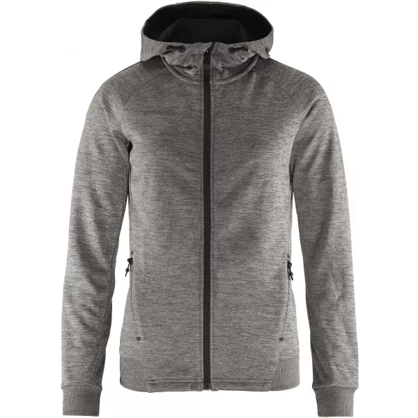  Dámská bunda s kapucí CRAFT Corp. ADV Unify Hoodie Jacket W TMAVĚ ŠEDÝ MELÍR 