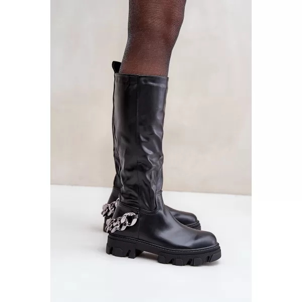  Dámské kozačky BOTO NAURICETTE 35013 BLACK 