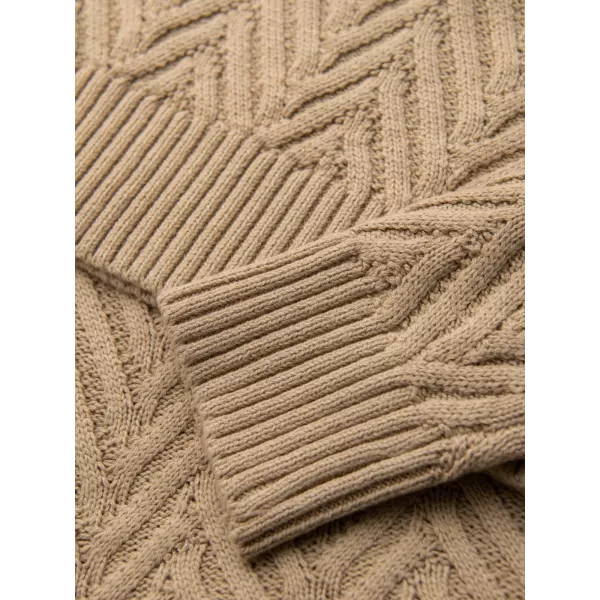  Pánský svetr OMBRE OM-SWSW-0147 SAND 