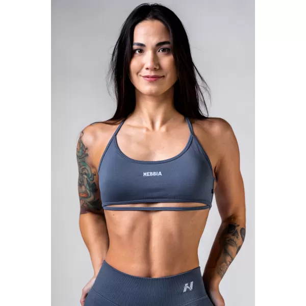  NEBBIA Open-back sportovní podprsenka POWER 890 GREY 