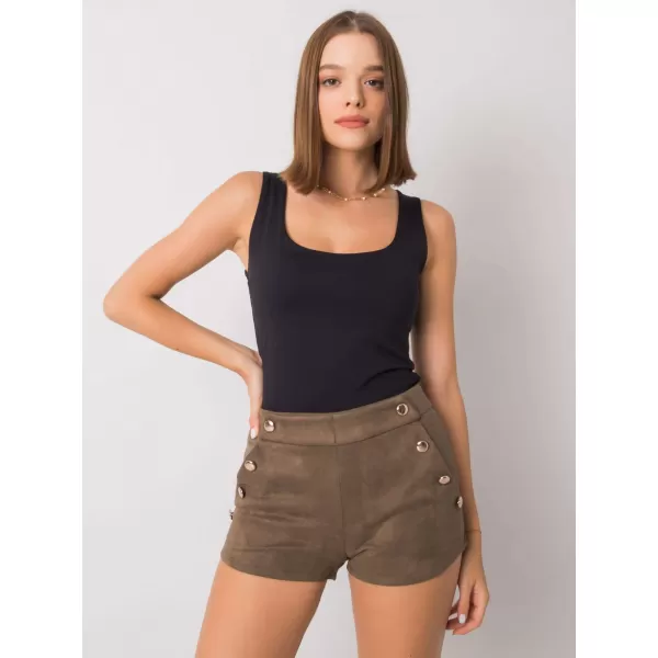  Dámské kraťasy RUE PARIS CHA-SN-1257.89P KHAKI 