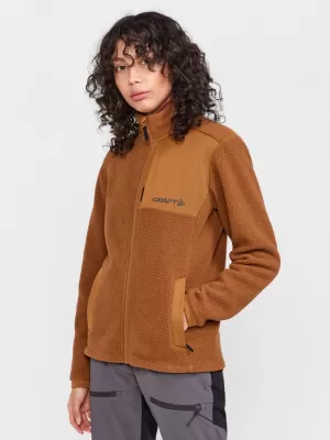 Dámská fleecová mikina Sherpa CRAFT Corp. ADV Pile Fleece Jacket W OHNIVÁ/ČERNÁ