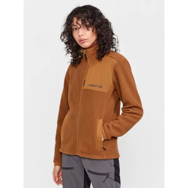  Dámská fleecová mikina Sherpa CRAFT Corp. ADV Pile Fleece Jacket W OHNIVÁ/ČERNÁ 