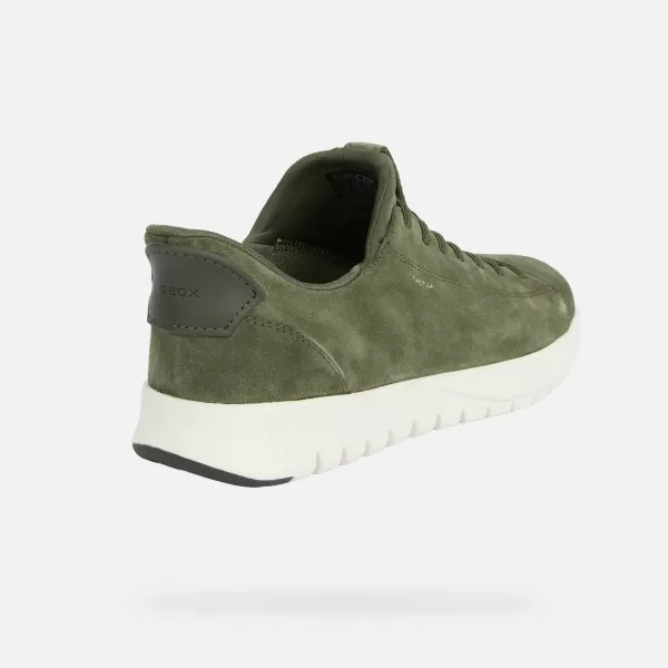  Pánské tenisky GEOX FLEXTRIDE PLUS FAST IN G014646 KHAKI 