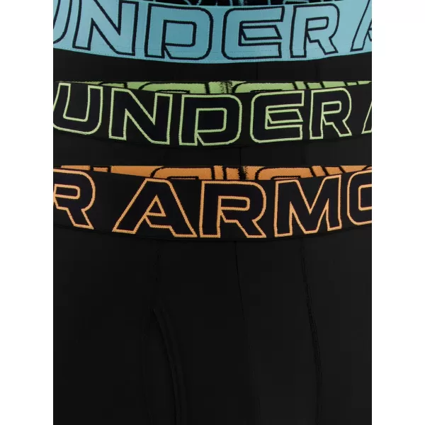  Pánské boxerky UNDER ARMOUR M UA PERF TECH 6IN (3KS) 1383878-003 ČERNÁ 