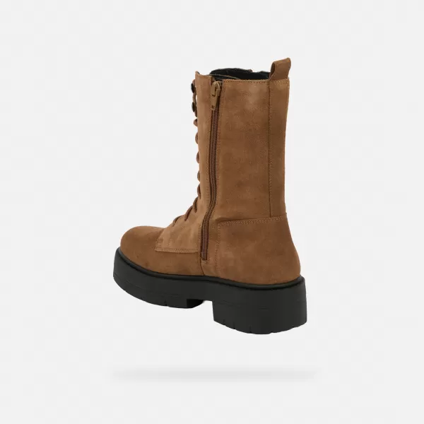  Dámské kotníkové boty GEOX SPHERICA EC7 G004252 HNĚDÁ 
