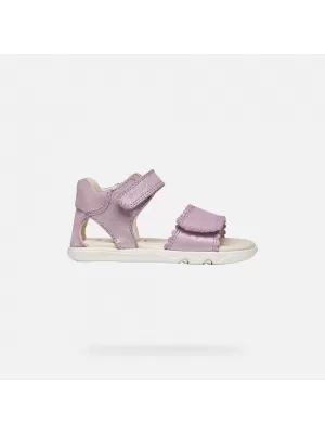 Dívčí sandály GEOX SANDAL STEPPIEUP B656QB000CRC8020 RŮŽOVÁ