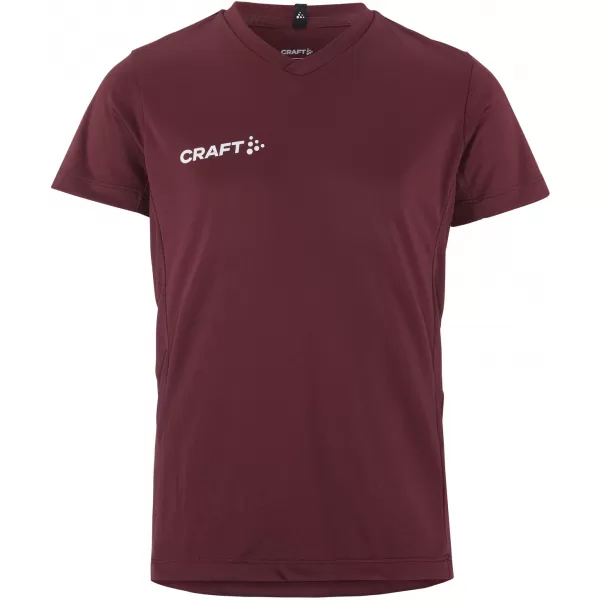  Dětské sportovní tričko s výstřihem do V CRAFT TW Squad Go Jersey Solid Jr KAŠTANOVÁ 