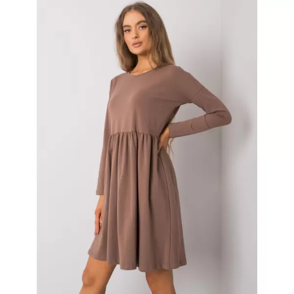  Dámské šaty RUE PARIS RV-SK-5889.41P BROWN 