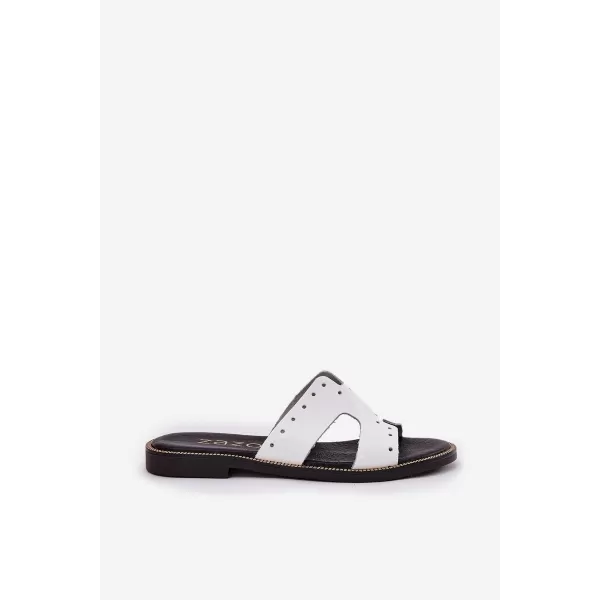  Dámské pantofle ZAZOO 40326 WHITE 