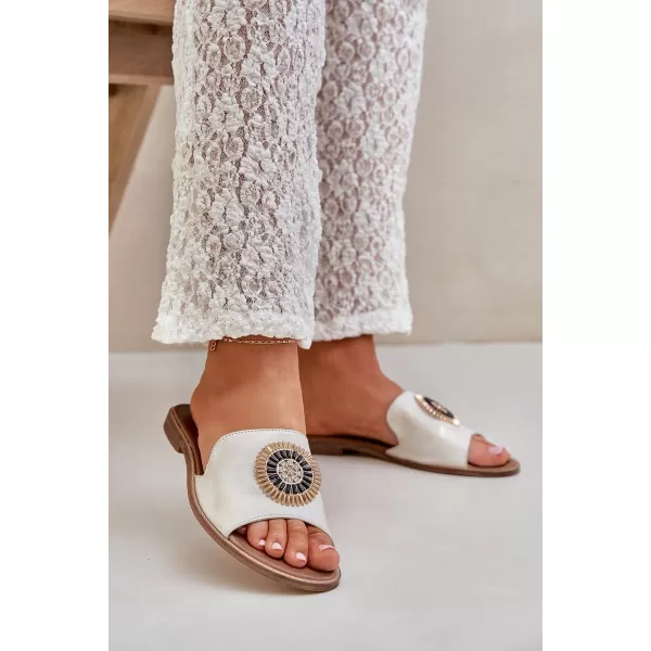  Dámské pantofle BOTO O 35305 WHITE 