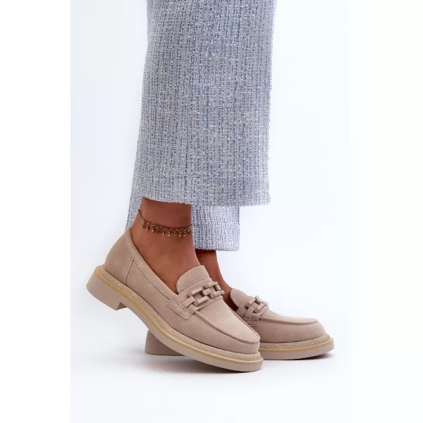  Dámské mokasíny S.BARSKI HX52-222 BEIGE 