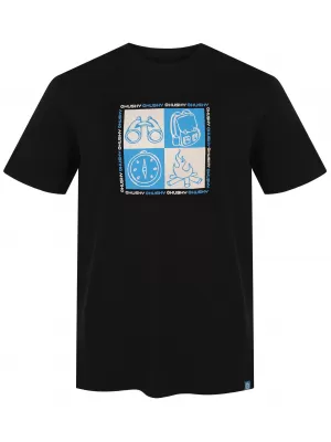 Pánské triko HUSKY TEE SQUARE M BLACK