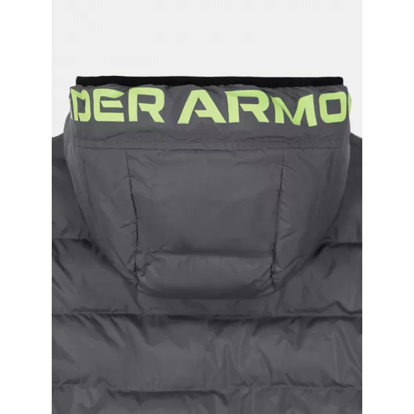  Chlapecká bunda UNDER ARMOUR UA PRONTO COLORBLOCK PUFFER JACKET UJFIM09F-021 ŠEDÁ 