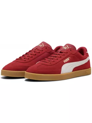 Pánské boty PUMA CLUB II ERA SUEDE 400717-08 FORATRED/P.WHITE/PUMA GOLD