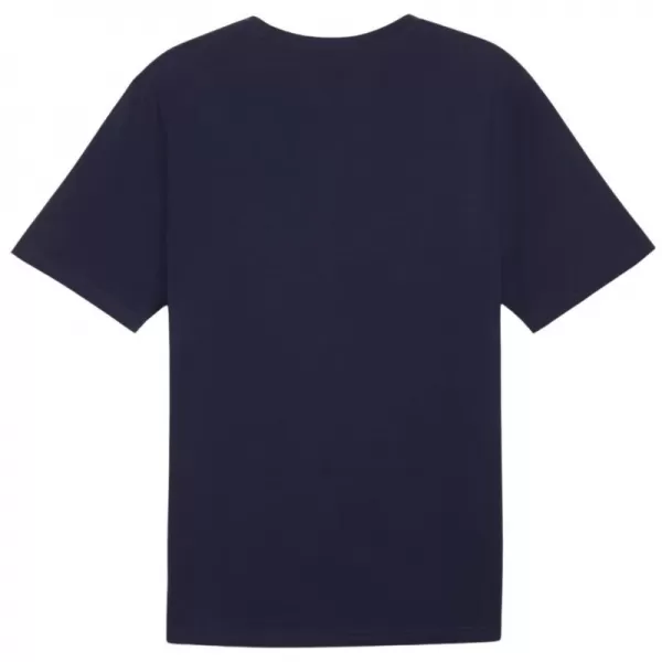  Pánské triko PUMA TEAMRISE LOGO JERSEY COTTON 658705-06 PUMA NAVY/PUMA WHITE 