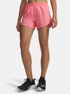 Dámské kraťasy UNDER ARMOUR UA FLY BY 3'' SHORTS 1382438-602 RŮŽOVÁ
