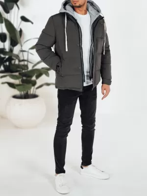Pánská bunda DSTREET TMAVĚ ŠEDÁ