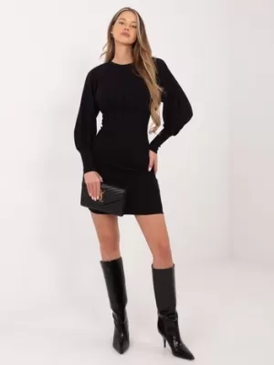 Dámské šaty RUE PARIS RV-SK-6079.65 NOIRE