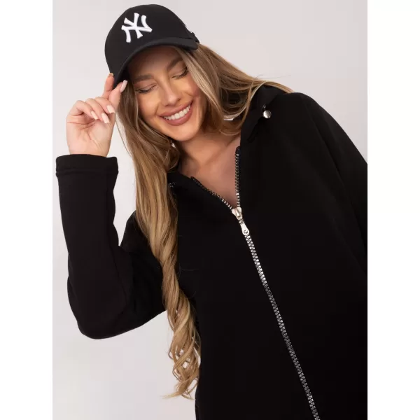  Dámská mikina RUE PARIS RV-BL-4858-1.99P NOIRE 