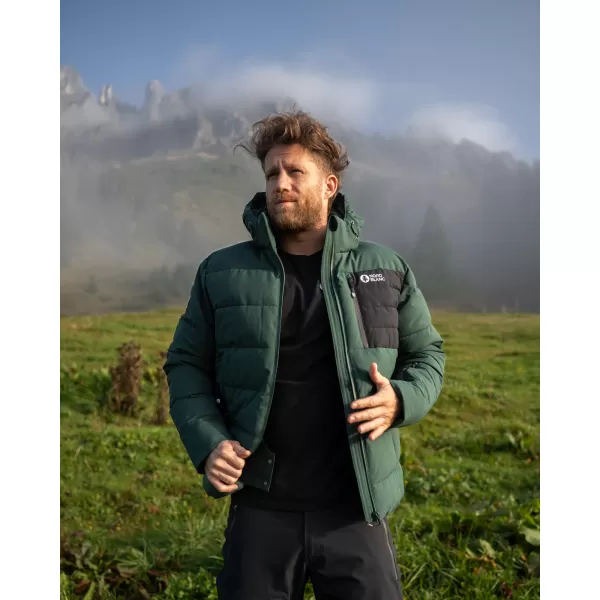 Pánská zimní bunda NORDBLANC BRAMBLE NBWJM8258 TMAVĚ ZELENÁ 
