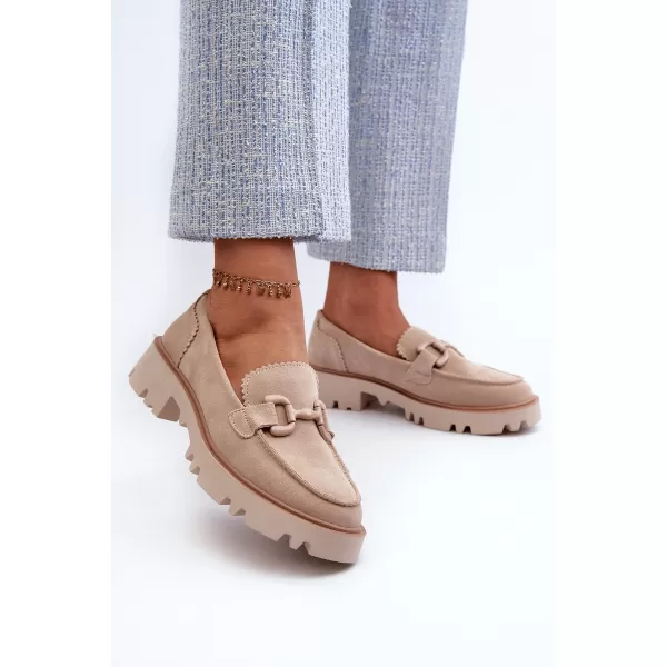 Dámské mokasíny D&A TW117 BEIGE 