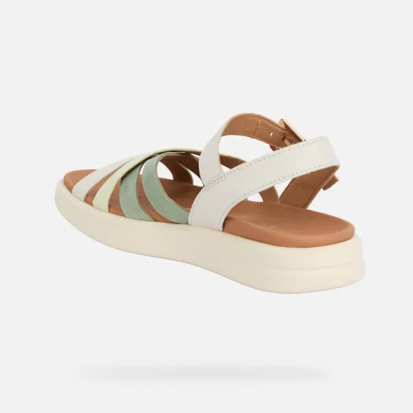  Dámské sandály GEOX XAND 2S G012749 KRÉMOVÁ 