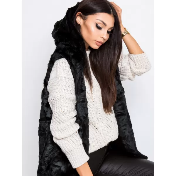 Dámská vesta WOOL FASHION ITALIA AT-KZ-05201.95P NOIRE 