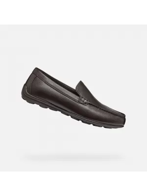 Pánské mokasíny GEOX SPHERICA EC16 G002878 TMAVĚ HNĚDÁ