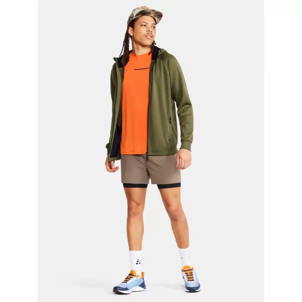  Pánská bunda s kapucí CRAFT Corp. ADV Unify Hoodie Jacket M LESNÍ 