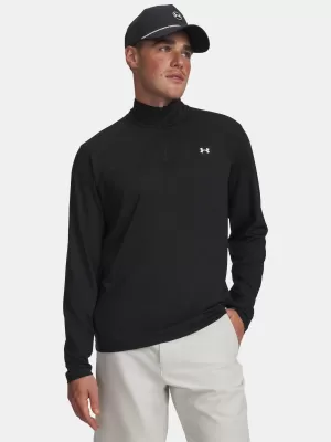Pánské triko UNDER ARMOUR T2G 1/4 ZIP 6010129-001 ČERNÁ