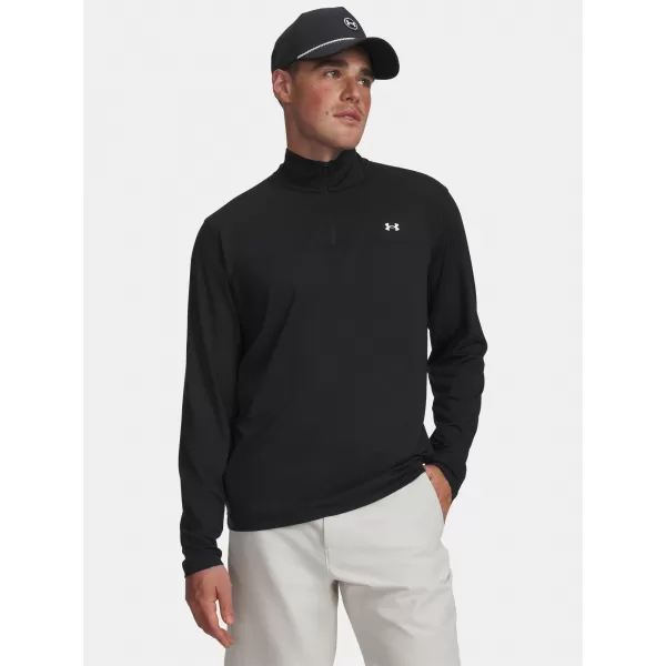  Pánské triko UNDER ARMOUR T2G 1/4 ZIP 6010129-001 ČERNÁ 