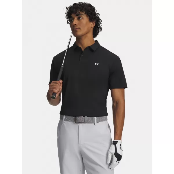  Pánské triko UNDER ARMOUR T2G PIQUE POLO 6012303-001 ČERNÁ 