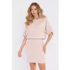 Dámské šaty MOE M904 LIGHT BEIGE