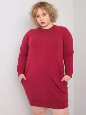 Dámské šaty BASIC FEEL GOOD RV-SK-6296.99 BURGUNDY