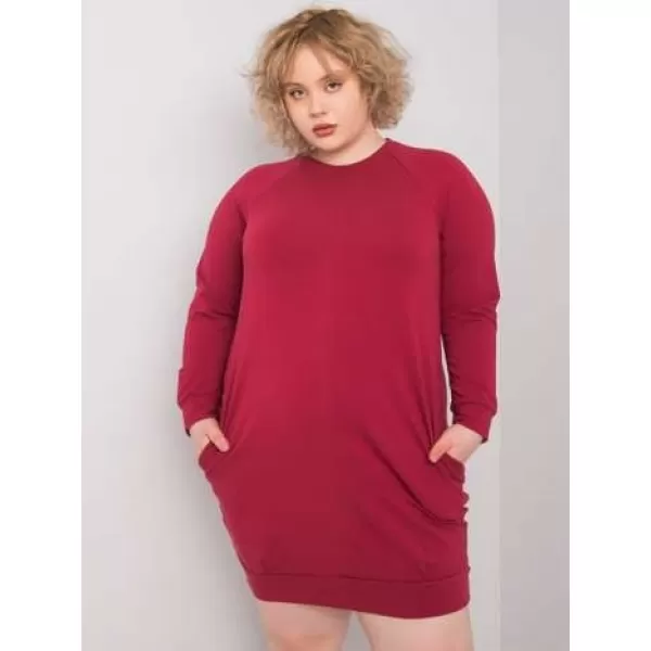  Dámské šaty BASIC FEEL GOOD RV-SK-6296.99 BURGUNDY 