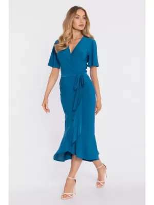 Dámské šaty MOE M912 OCEAN BLUE
