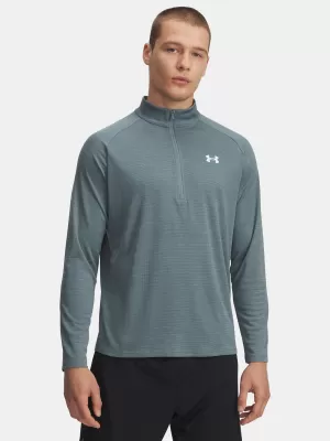Pánské triko UNDER ARMOUR UA TECH TEXTURED 1/2 ZIP 1382797-587 MODRÁ