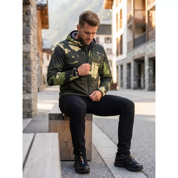  Pánská softshellová bunda premium ALTISPORT VOJ/ALM125JACK01 MASKAC/GRN 