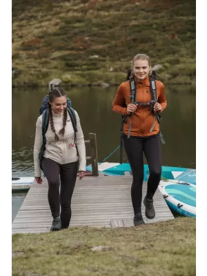 Dámská powerfleecová mikina NORDBLANC SEDGE NBWFL8291 HNĚDÁ