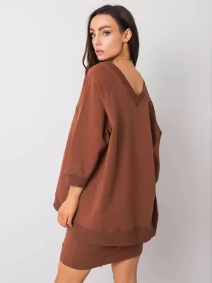 Dámská mikina RUE PARIS RV-BL-5676.09 BROWN