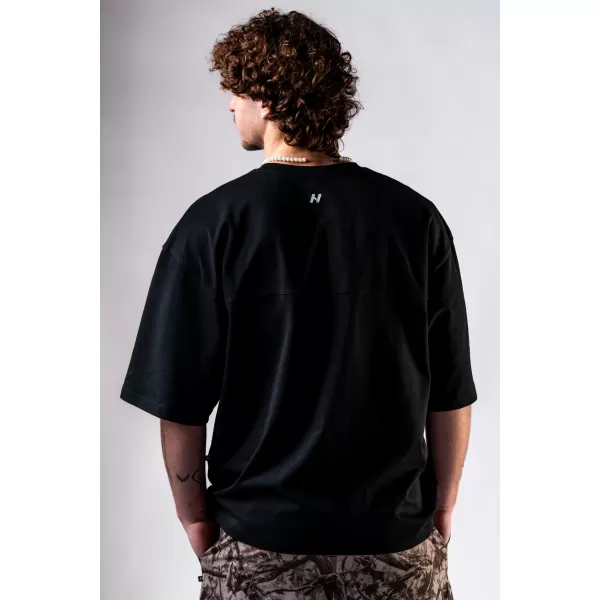  NEBBIA Oversized tričko POWER 898 BLACK 