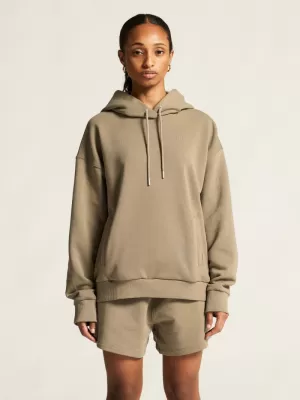 Dámská mikina s kapucí CRAFT Corp. Frequent Hoodie W ŠEDOBÉŽOVÁ