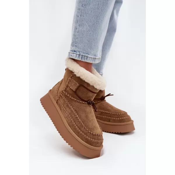  Dámské boty BIG STAR SS274373 BROWN/BEIGE 