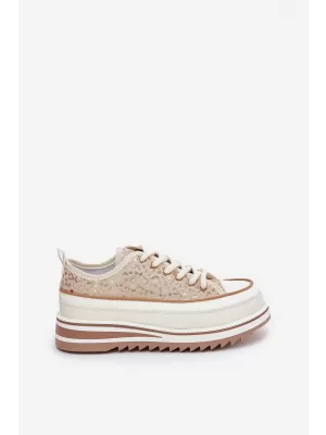 Dámské tenisky S.BARSKI BF51-101 BEIGE