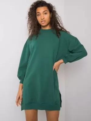 Dámské šaty RUE PARIS RV-SK-7207.03 DARK GREEN