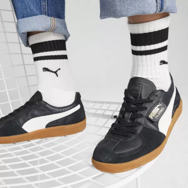  Boty PUMA PALERMO LTH 396464_03 PUMA BLACK/FEATHER GRAY/GUM 