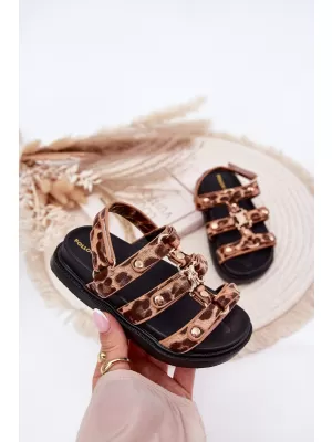 Dětské sandály BOTO LUNESSA 38047 LEOPARD