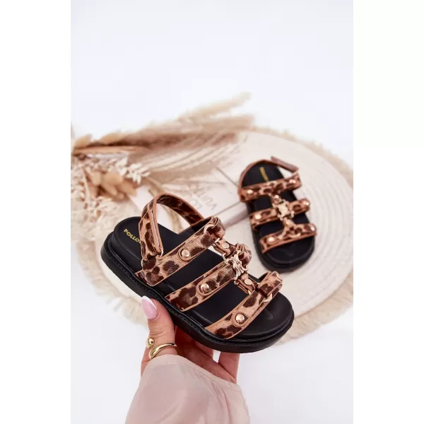  Dětské sandály BOTO LUNESSA 38047 LEOPARD 